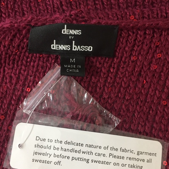 NWT DENNIS BY DENNIS DIBASO || Woman’s HI /Low SWEATER OPEN VEST Sz M - Picture 7 of 7